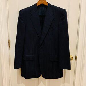 Men's CORNELIANI Navy Pinstriped Wool SUPER 150's Suit Size 38R EUR 48